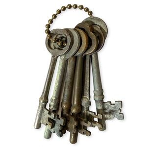 Vintage Metal Skeleton Key Set